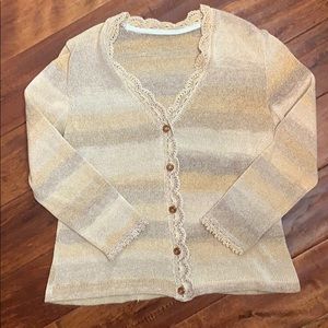 🌼 2/30 Vintage Striped Cardigan 🌼